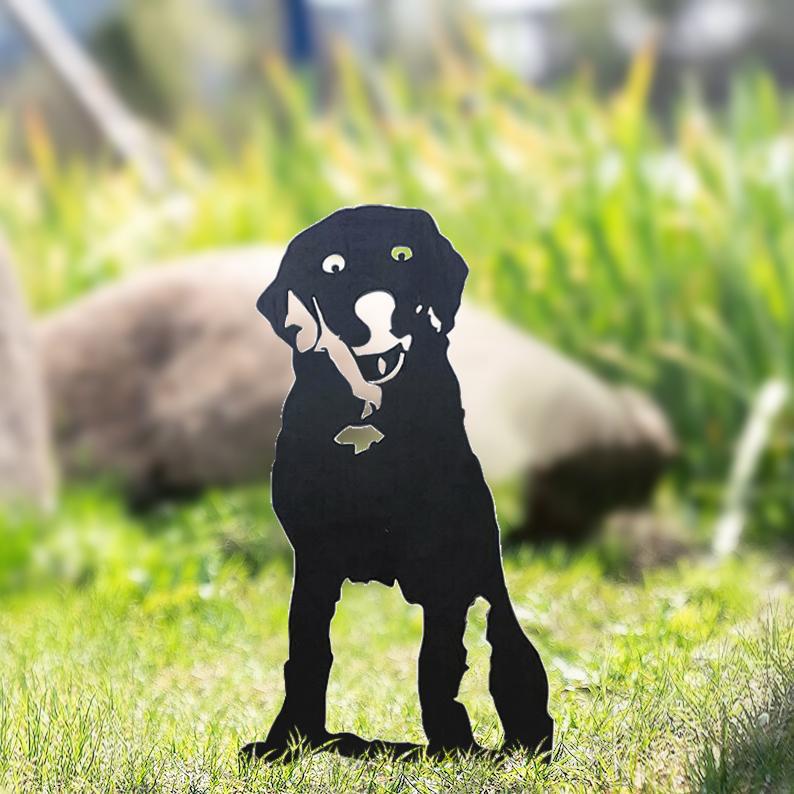 The Goodest Dogs!  Silhouette Yard Decoration