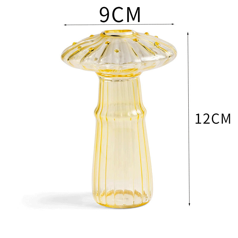 Mushrooms in Glass: Blossoms Vase Collection