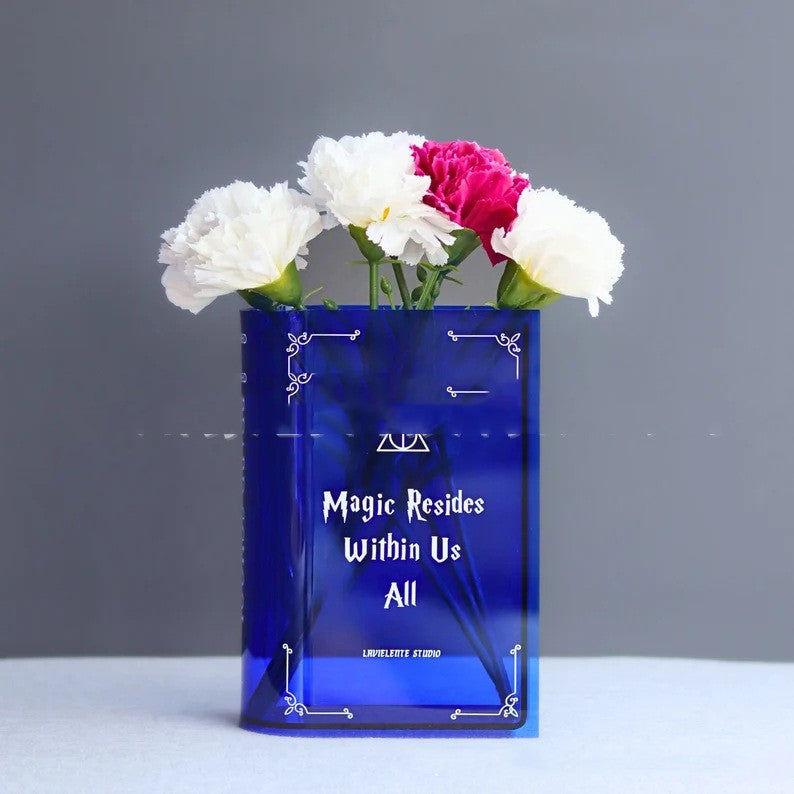 Literary Flowers Book Vase