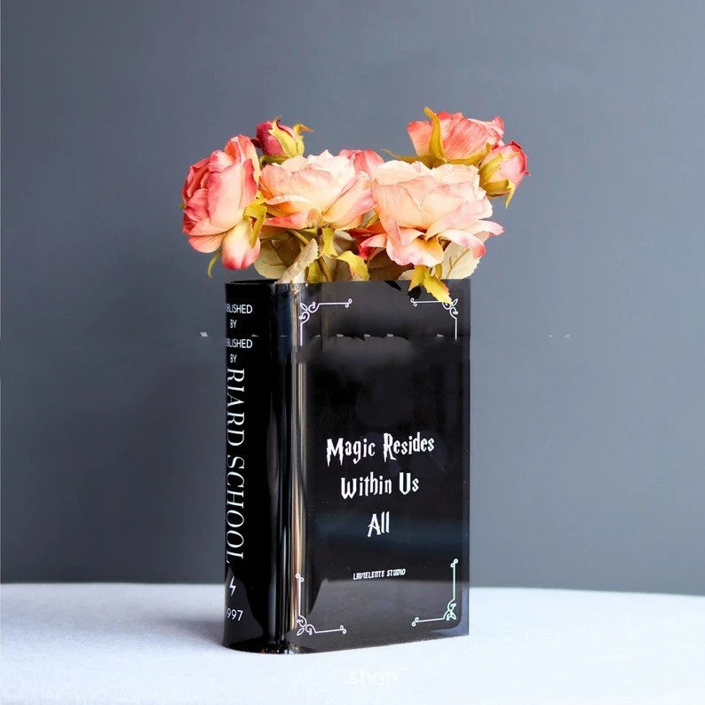 Literary Flowers Book Vase