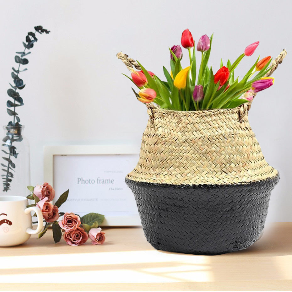 Handmade Woven Rattan Basket